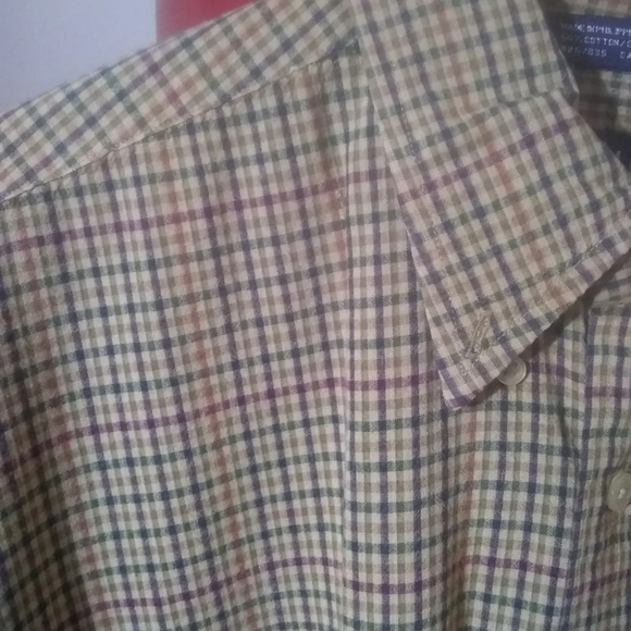 NAUTICA VINTAGE Y2K MENS BUTTON UP PLAID SHIRT - Picture 2 of 7